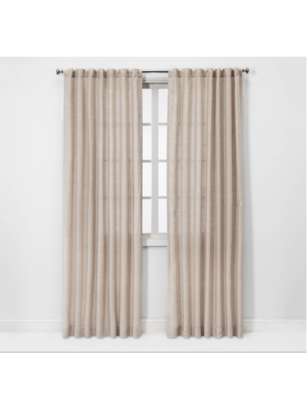 Threshold Linen Curtain Panels 54x95 (2)